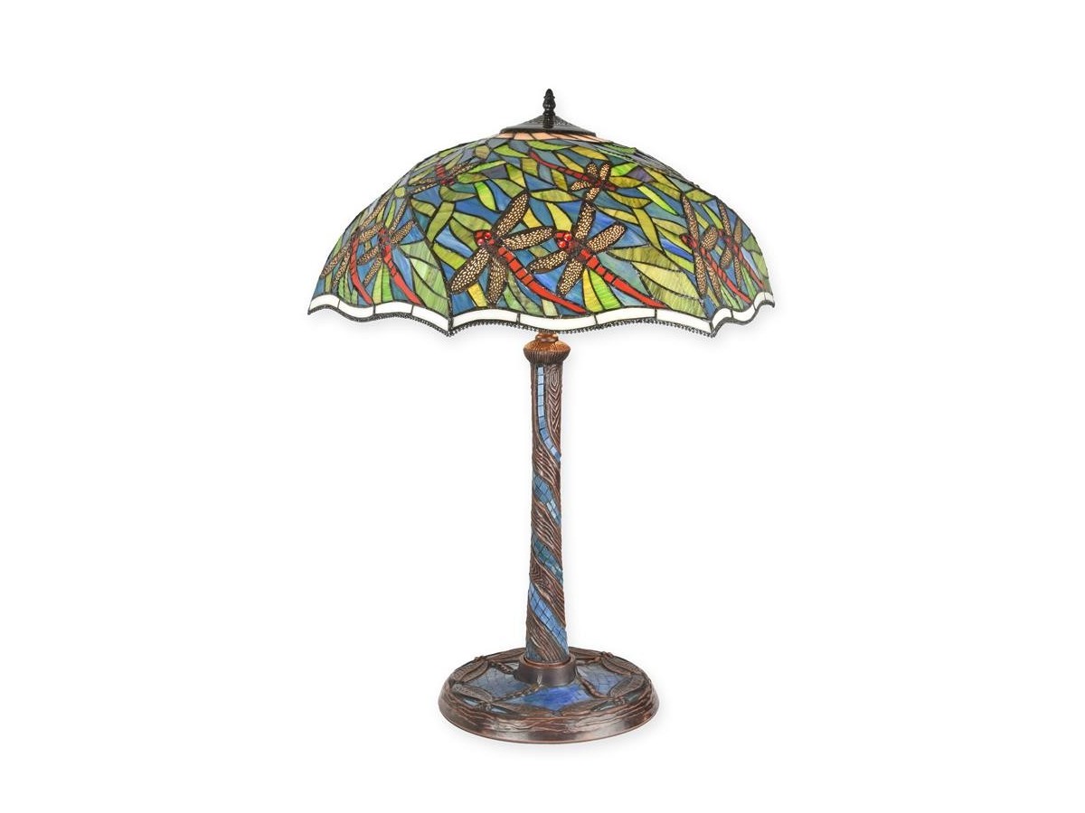 Large Mosaic Tiffany-Style Table Lamp, 80 cm