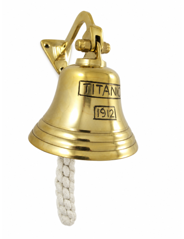 Zvon z mosazi s motivem TITANIC 1912, v. 13 cm