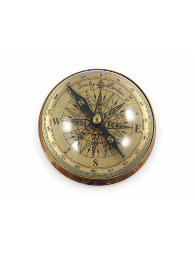 Decorative Antiqued Brass Compass, Ø 12 cm