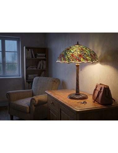 Large Mosaic Tiffany-Style Table Lamp, 80 cm