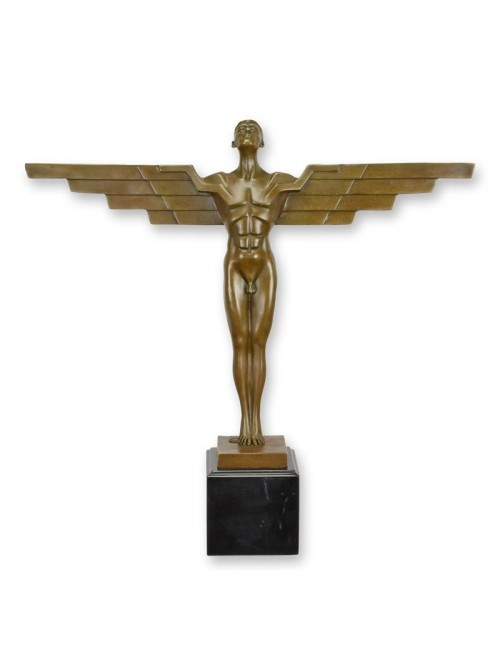Art Deco Icarus Bronze Sculpture, 43.7 cm
