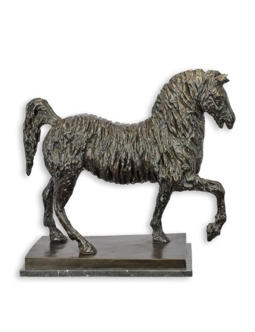 Bronzová socha koně v klusu, 61 cm
