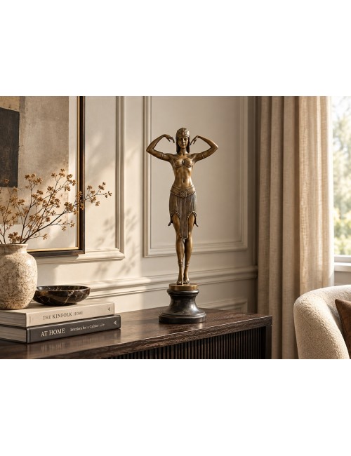 Scarab Dancer Bronze Sculpture, 75 cm