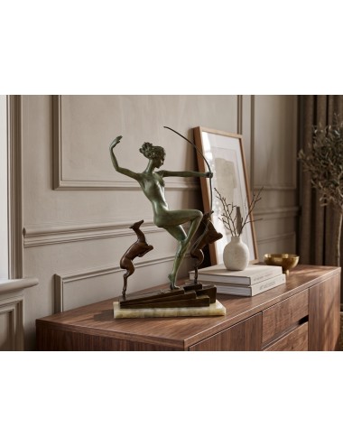 Diana with Hounds Bronze Sculpture, 36.7 cm