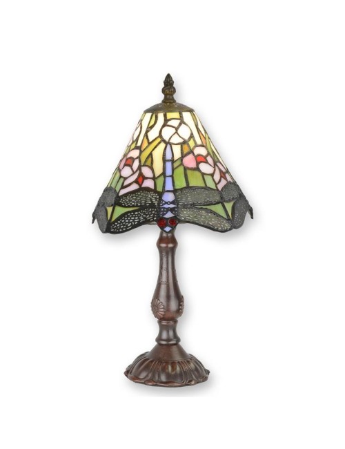 Floral Cone Tiffany-Style Table Lamp