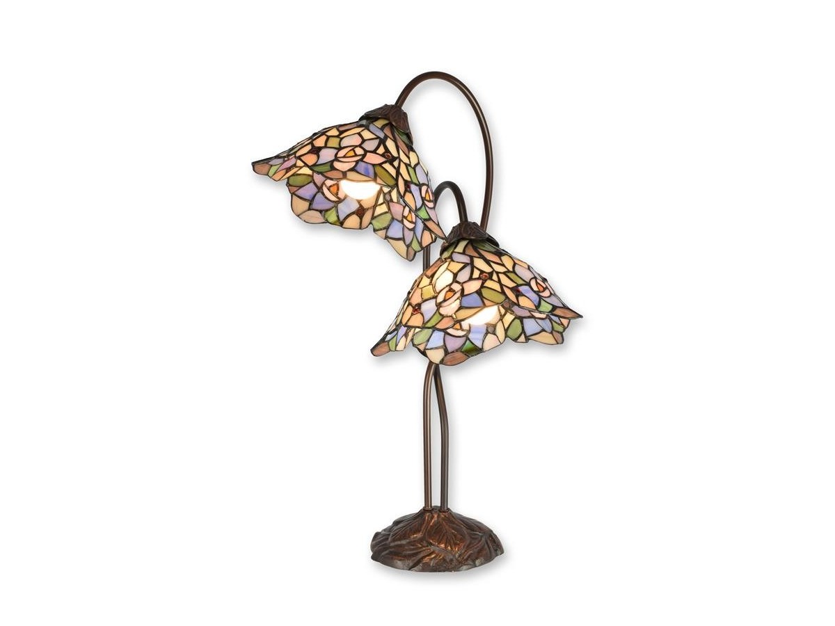Double-Shade Tiffany-Style Table Lamp, 59 cm